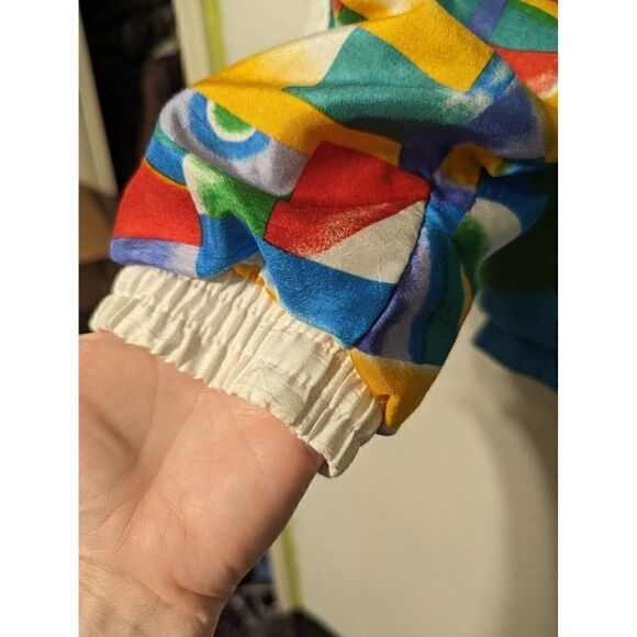 Colorful Geometric Women's Jacket - Picture 7 of 16